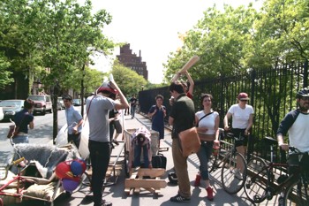Setting Up At Starting Line
