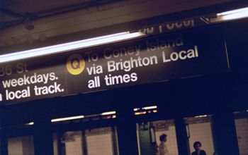 Subway Sign for Q Train
