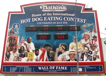 Nathan's Hotdog-Eating Contest Countdown