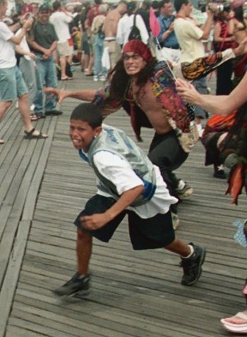 Pirate and Boy - Grab Closeup