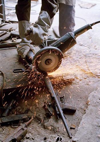 Destroying a Rifle With A Grinder