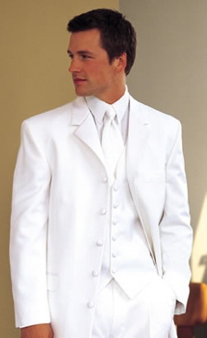 white tuxedo suit